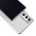 White Carbon Fiber Specialty Texture Material Galaxy S20 Fan Edition Skin